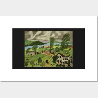 grandma moses Posters and Art